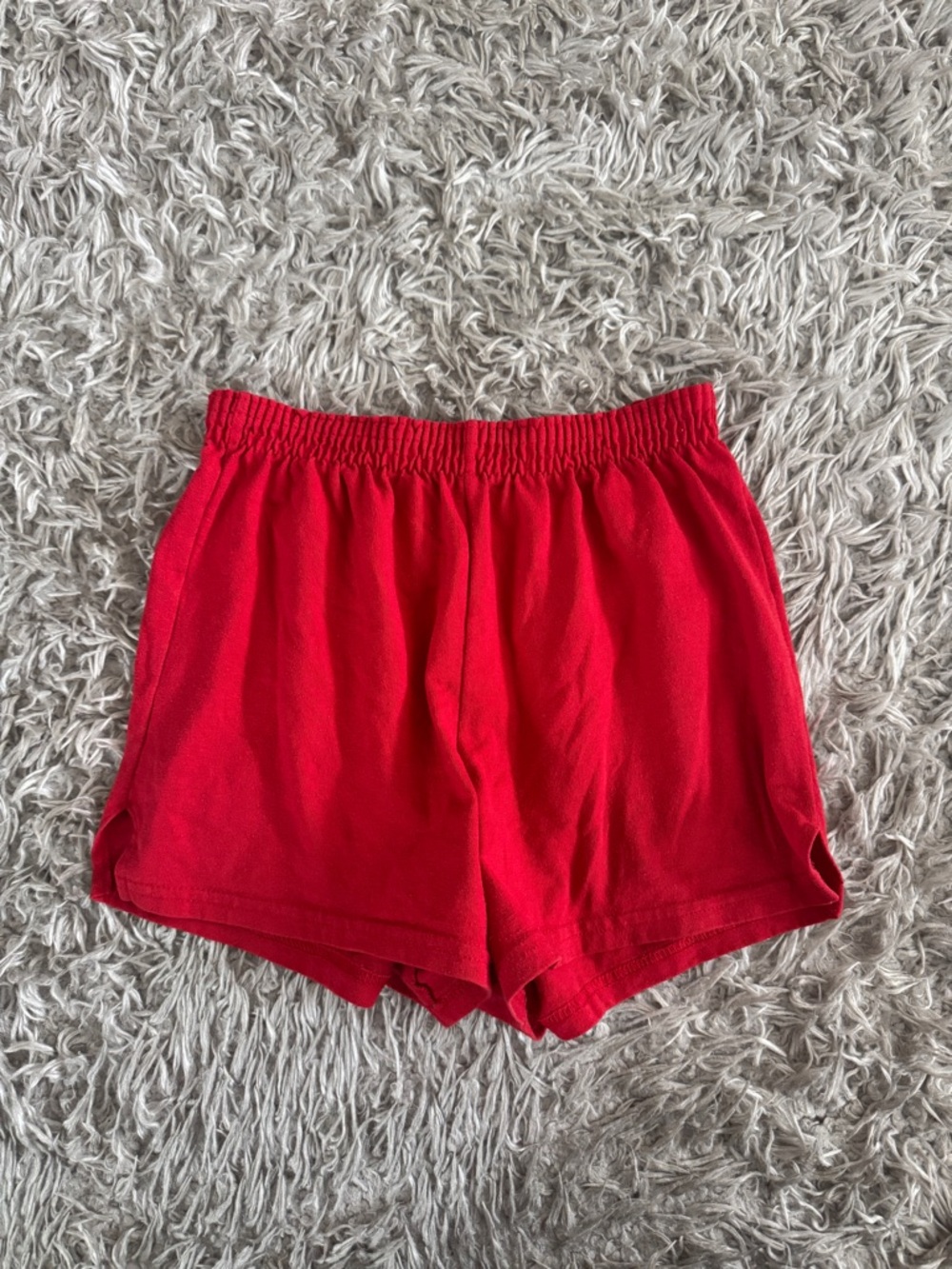 Soffe Red High Waisted Lounge Shorts